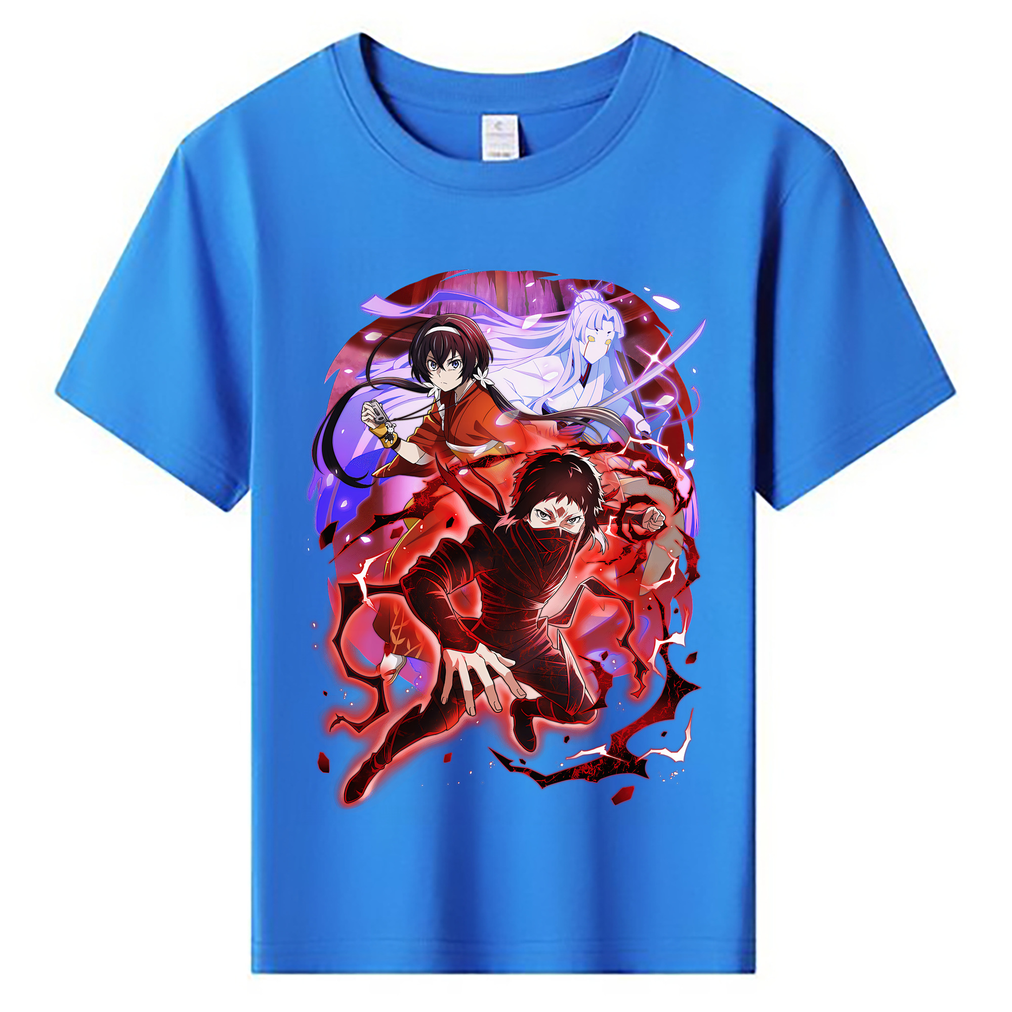 （画像用） 文豪ストレイドッグス Bungo Stray Dogs 綿100％キッズTシャツ（フロントプリント）